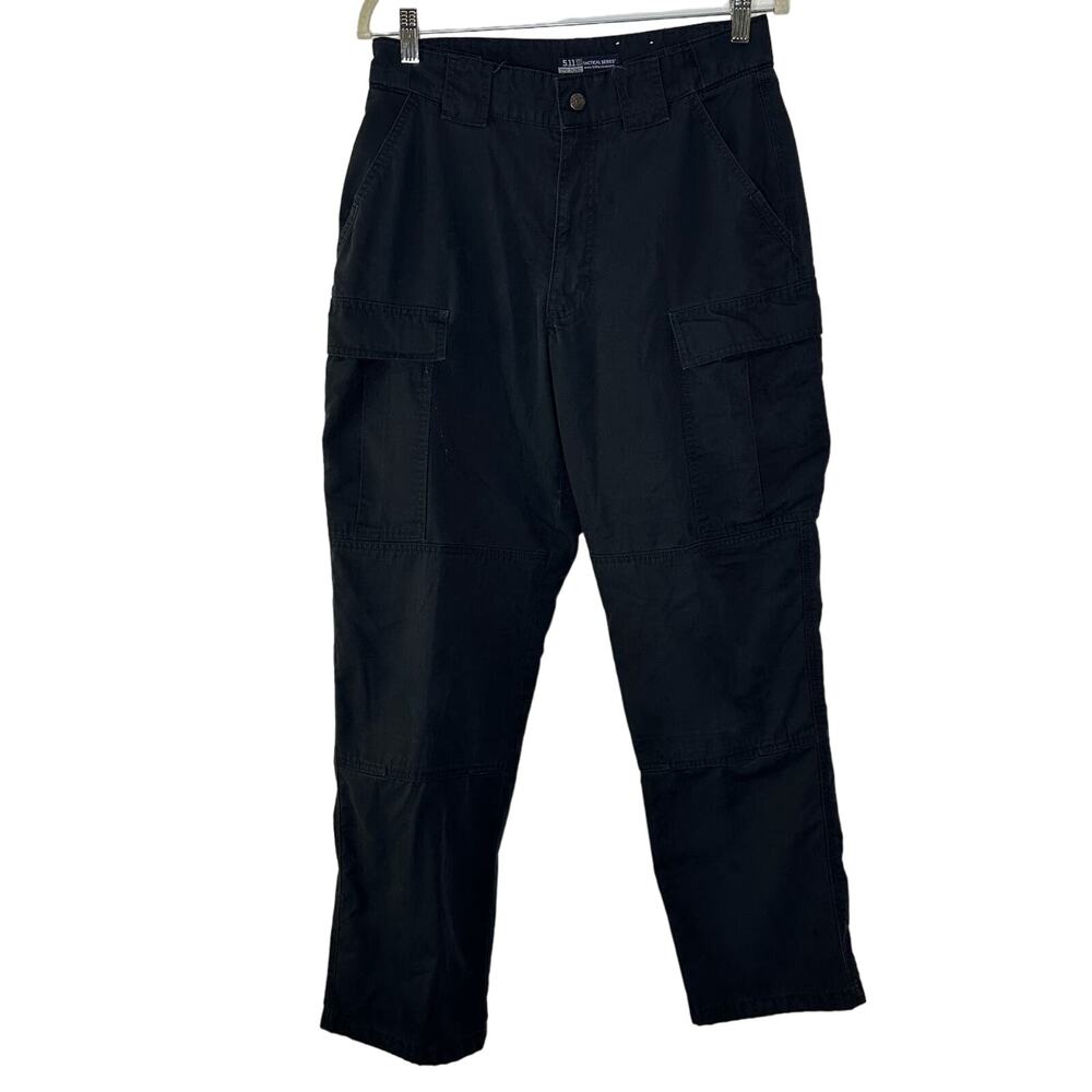 5.11 Tactical Series Men's‎ 30" Pants Cargo Black TacLite TDU Military Utility